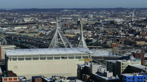 BOSTON GARDEN FROM ABOVE Stock Footage 47654744