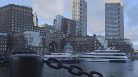 Boston Harbor Stock Footage 79406885