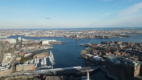 Boston Harbor Stock Footage 166525666