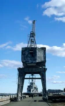 Boston harbor Stock Photos