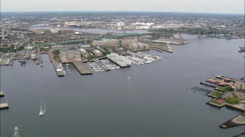 Boston Harbour Video stock 65422343
