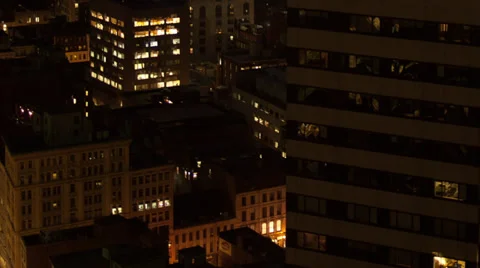 Boston High rise lights timelapse Video stock 33421175