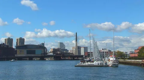 Boston Inner Harbor Loop Stock Footage 38765046