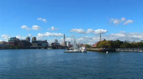 Boston Inner Harbor Loop Stock Footage 38765209