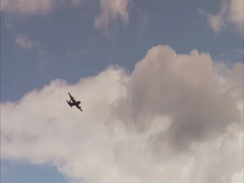 Boston, MA; WS tracking shot of plane in sky to Zakim Bunker Hill bridge Stock Footage 86750054