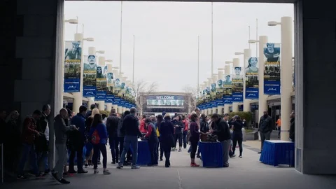Boston Marathon - Pre Race Packet Pickup Stock Footage 88676752