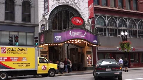 Boston opera house Stock Footage 56321585