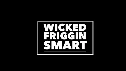 Boston Phrase Text Transition - Wicked Frigging Smart Stock Footage 91054101