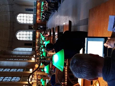 Boston Publics Libray - Bates Reading Room, Stock Photos