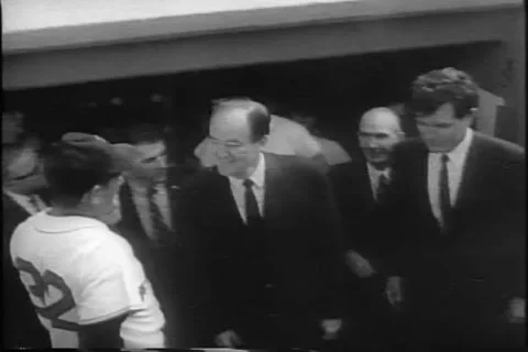 Boston Red Sox vs Minnesota Twins to win American League Pennant 10.1.67 Boston Stock Footage 290006926