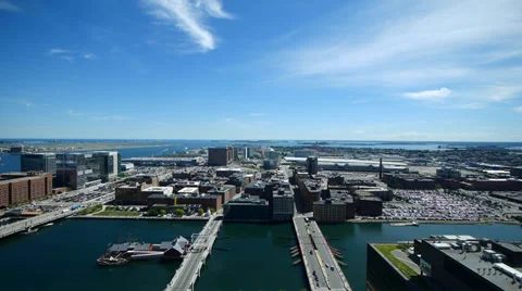 Boston Seaport District Stock Footage 29052826