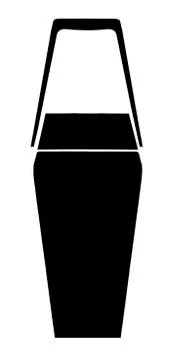 Boston Shaker two piece shaker Stock Illustration