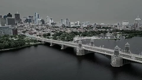 Boston - Sketch Outline Video stock 302925459