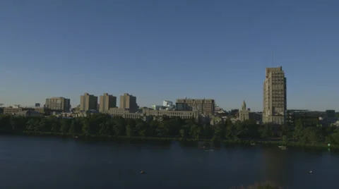 Boston Skyline Stock Footage 36878956
