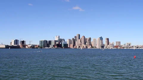 Boston Skyline Stock Footage 42906750