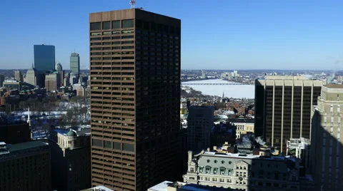 Boston Skyline Stock Footage 47652784