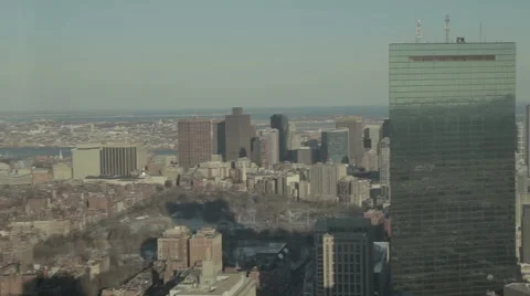 Boston Skyline Pan Left to Right (tight shot) Stock Footage 59762620