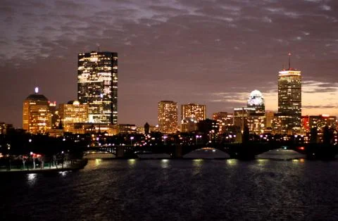 Boston Skyline 库存照片