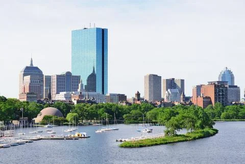Boston skyline Stock Photos