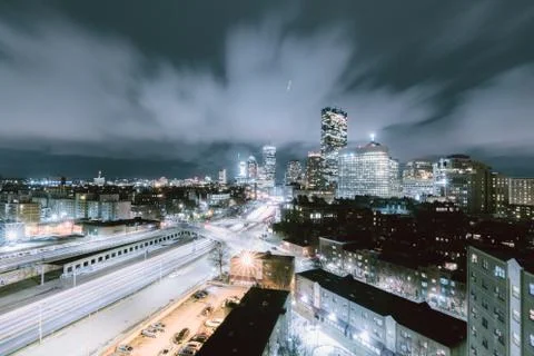 Boston Skyline 库存照片