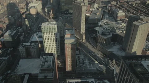 Boston Skyline Tilt Up Stock Footage 59762077