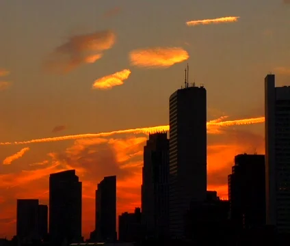 Boston Skyline Timelapse 스톡 동영상 749114