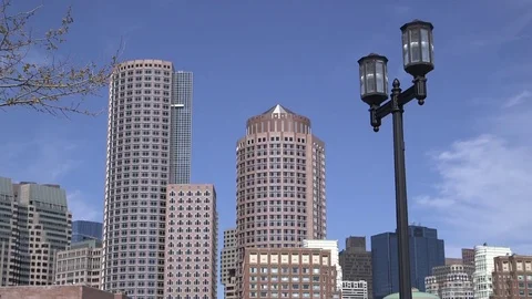 Boston Skyscrapers Stock-Footage 76837129