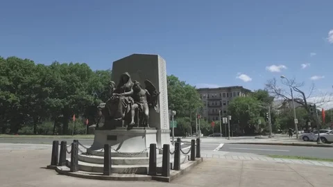 Boston Statue - Flat Profile Stock Footage 72792236