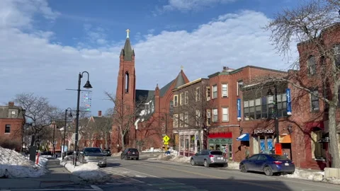 Boston Street scene Stock Footage 170293188