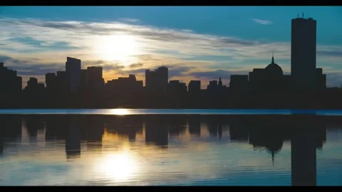 Boston Sunrise Stock Footage 147273695