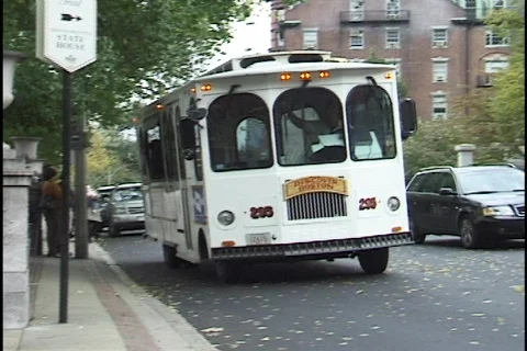 Boston Trolley Stock Footage 296881