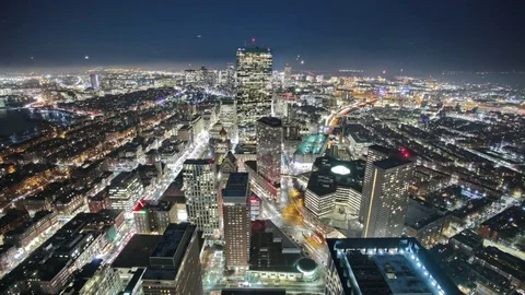 Boston usa panorama Stock Footage