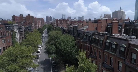 Boston view from Back Bay Video stock 93266745