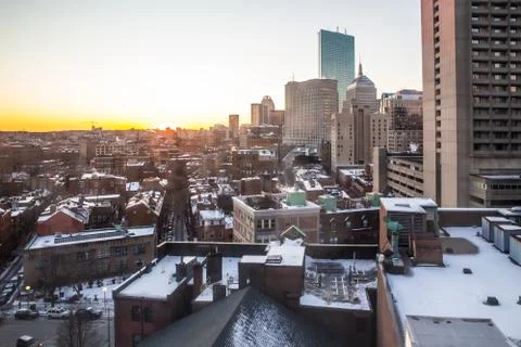 Boston view Stock Photos