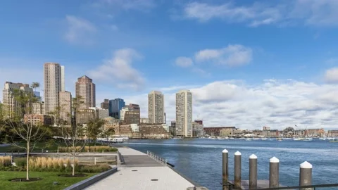 Boston waterfront Video stock 131403688