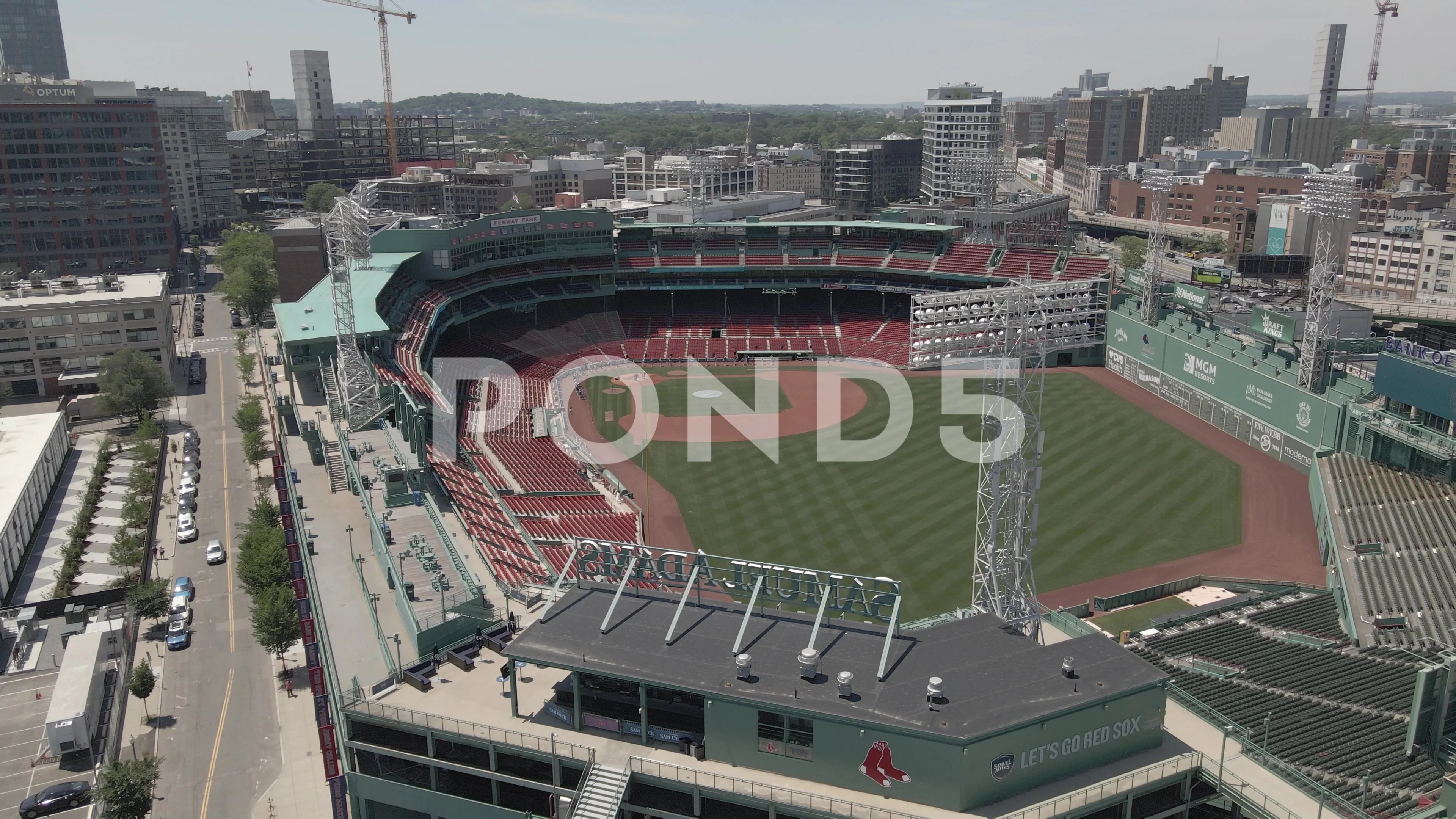 Fenway Park Exterior Wide Shot, Stock Video