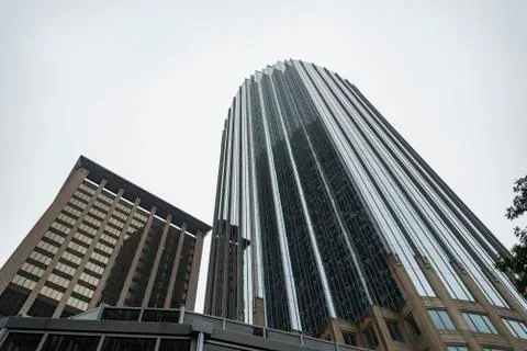 Boston's Prudential Tower in downtown Stock Photos