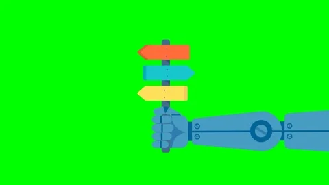 Bot with AI give decision, choose alternative pathway, find right solution Vidéo 330707501
