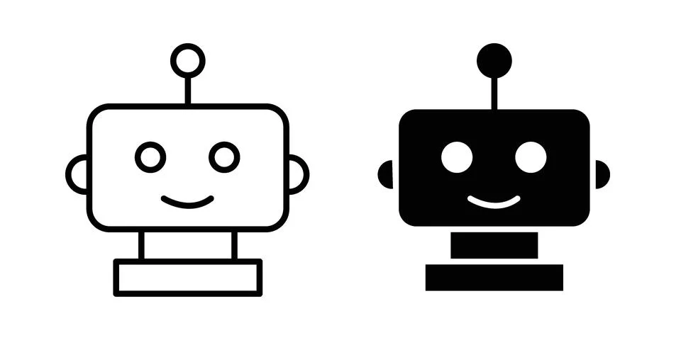 Bot icon bundle for website design projects Stock Illustration