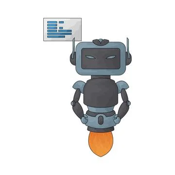 Bot illustration Stock Illustration