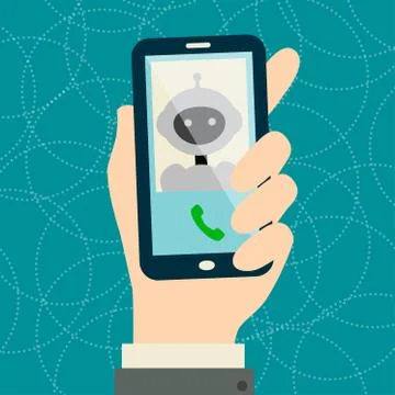 Bot support service Stock Illustration