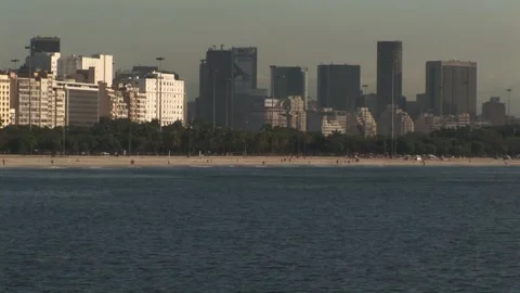 Botafogo's beach - September 30th, 2010 - Rio de Janeiro, Brazil Stock Footage 317257922