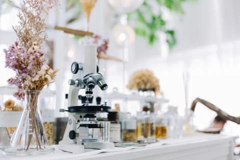 Botanic cafe design Stockfoto's