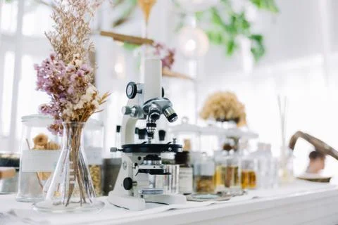 Botanic cafe design Stockfoto's