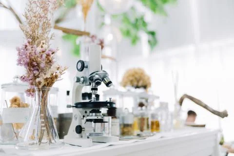 Botanic cafe design Stockfoto's