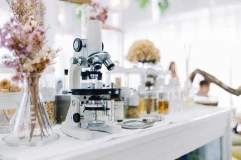 Botanic cafe design Stockfoto's