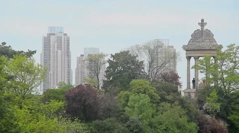 Botanic Garden Gazebo Stock Footage 60003418