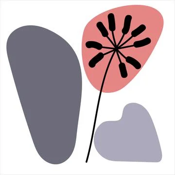 Botanic line art. Stock Illustration