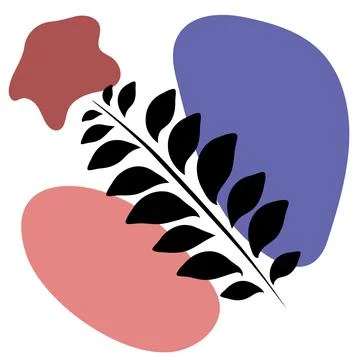 Botanic line art. Illustrazione stock