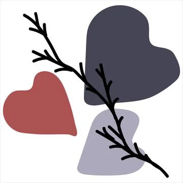 Botanic line art. Stock Illustration